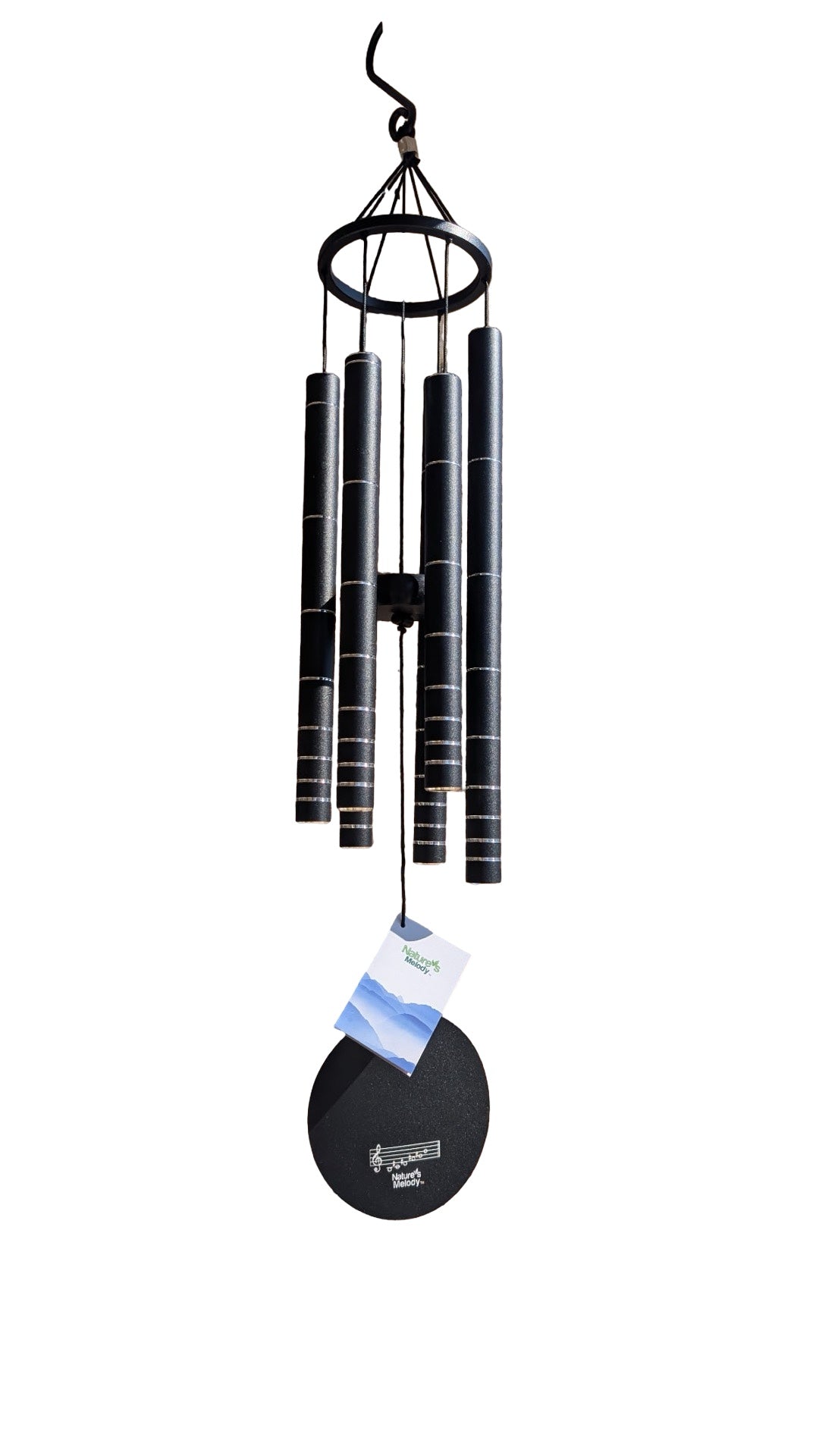 Wind Chimes- 28" Shimmering Black
