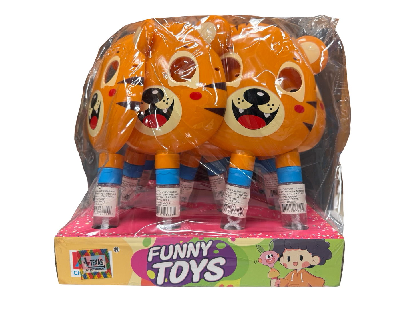 Tiger Mask Bubble Wands (set of 12)