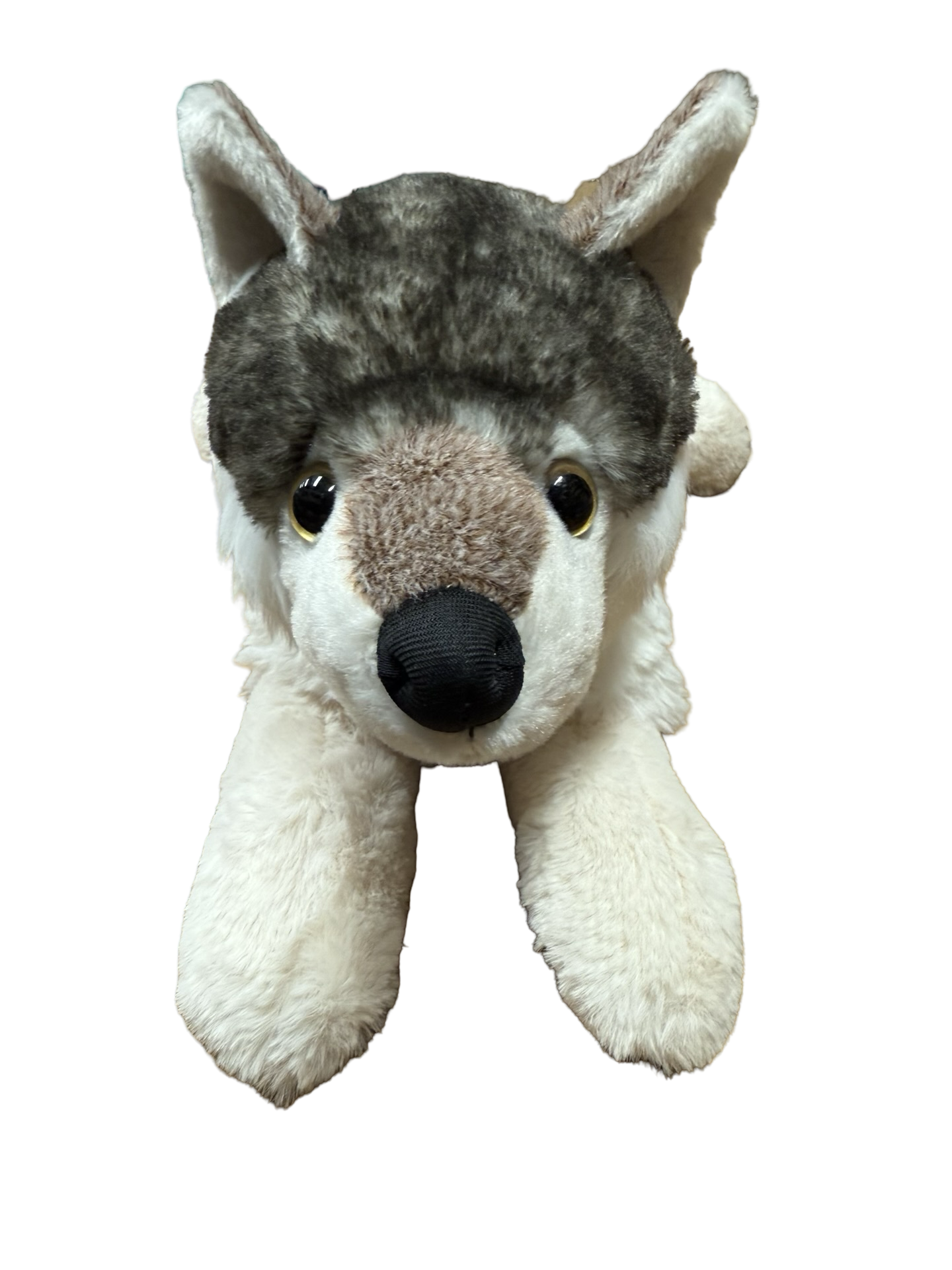 18" Lying Wolf Plush