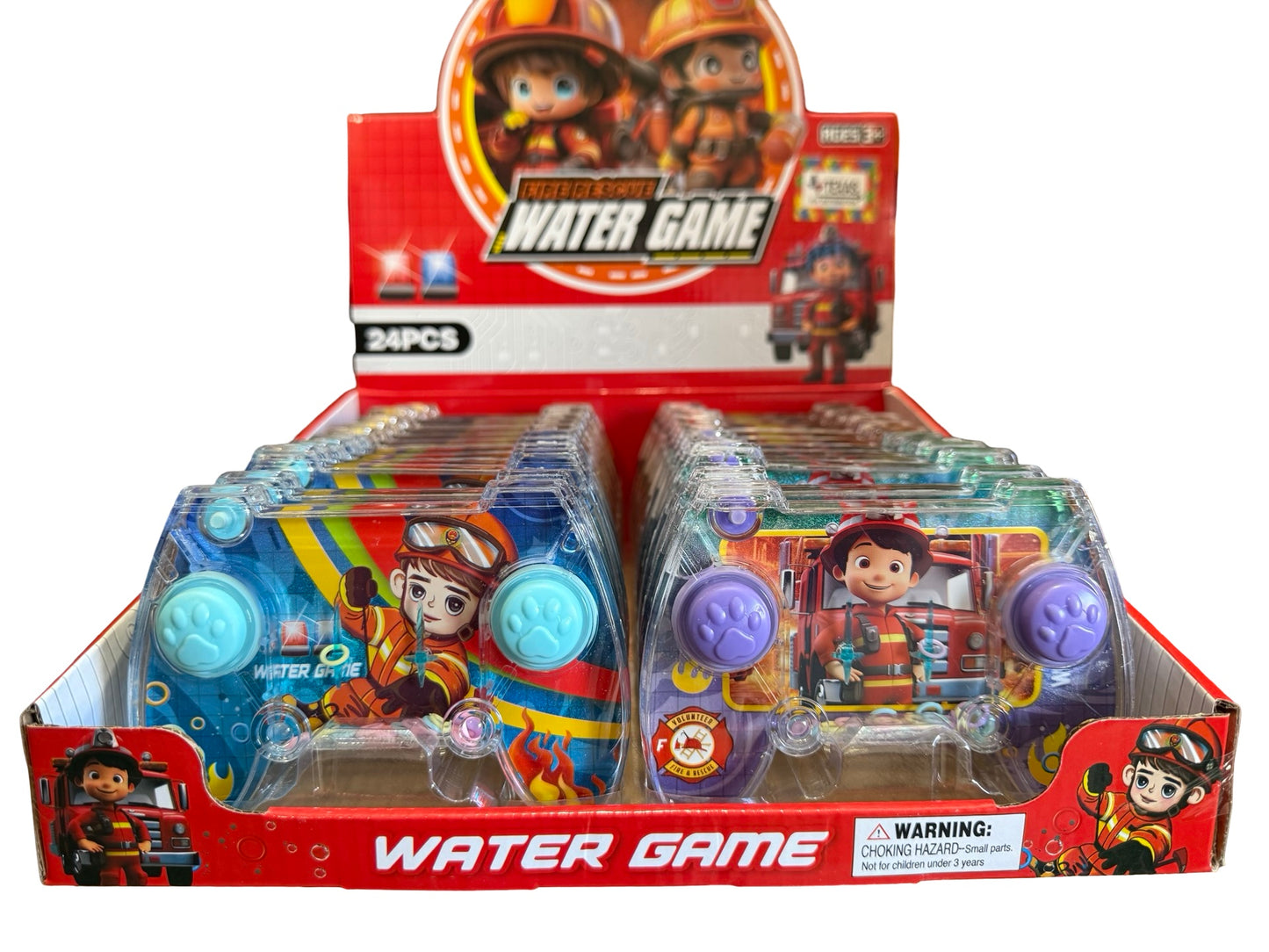 Fire Rescue Water Game- Display w/24 items