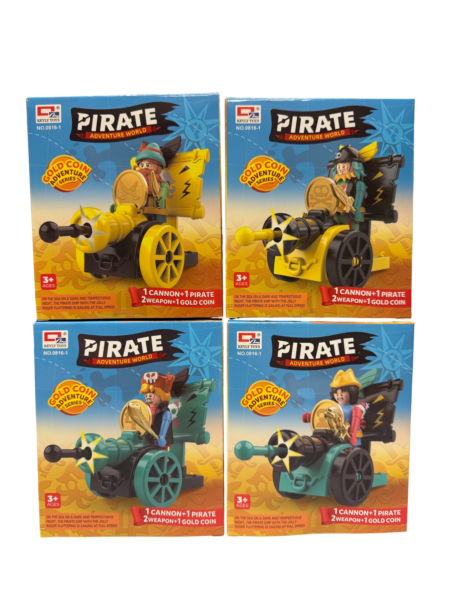 Pirate Cannons w/Pirate & accessories (case of 8)