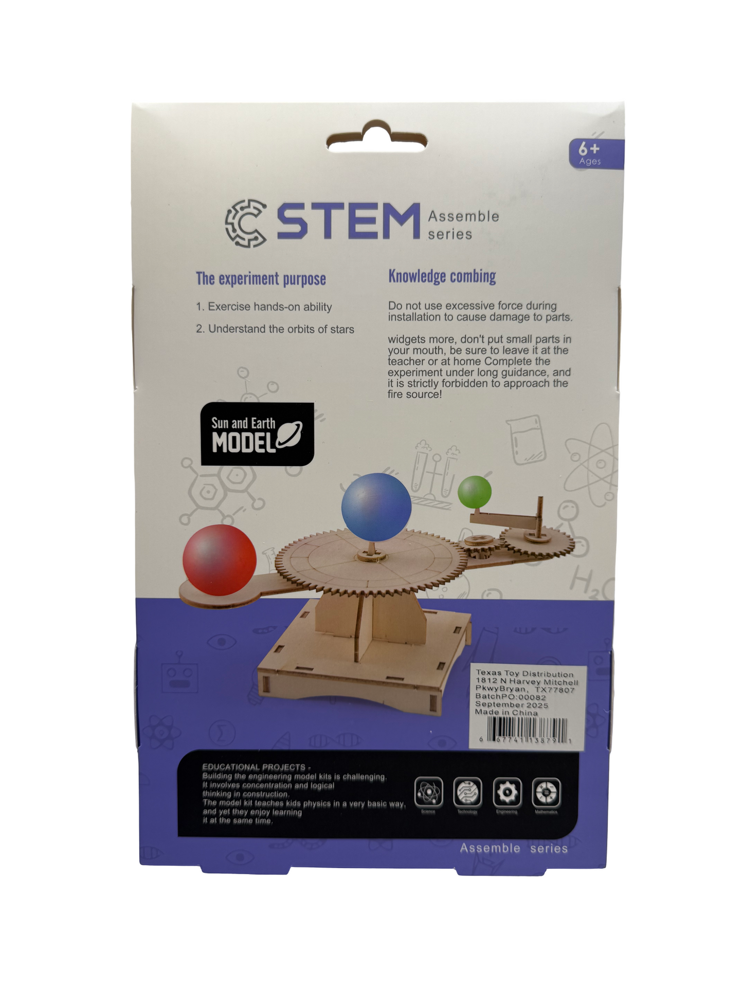 STEM Sun and Earth model kit