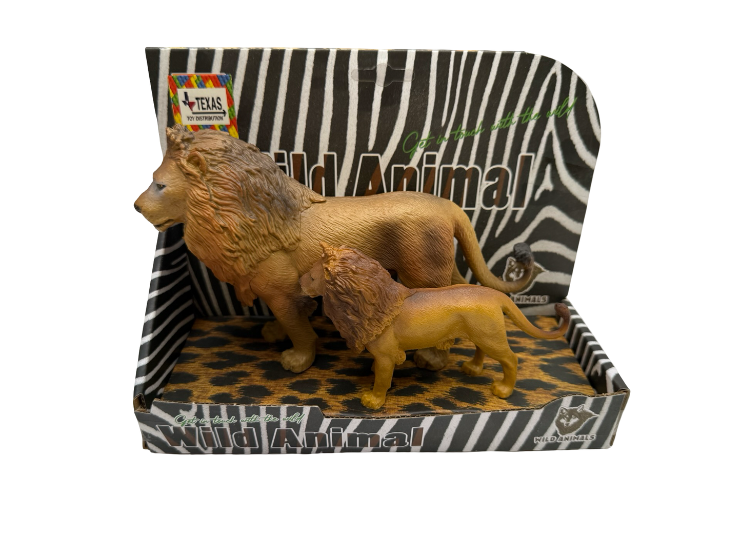 African Lion Pair of Figurines