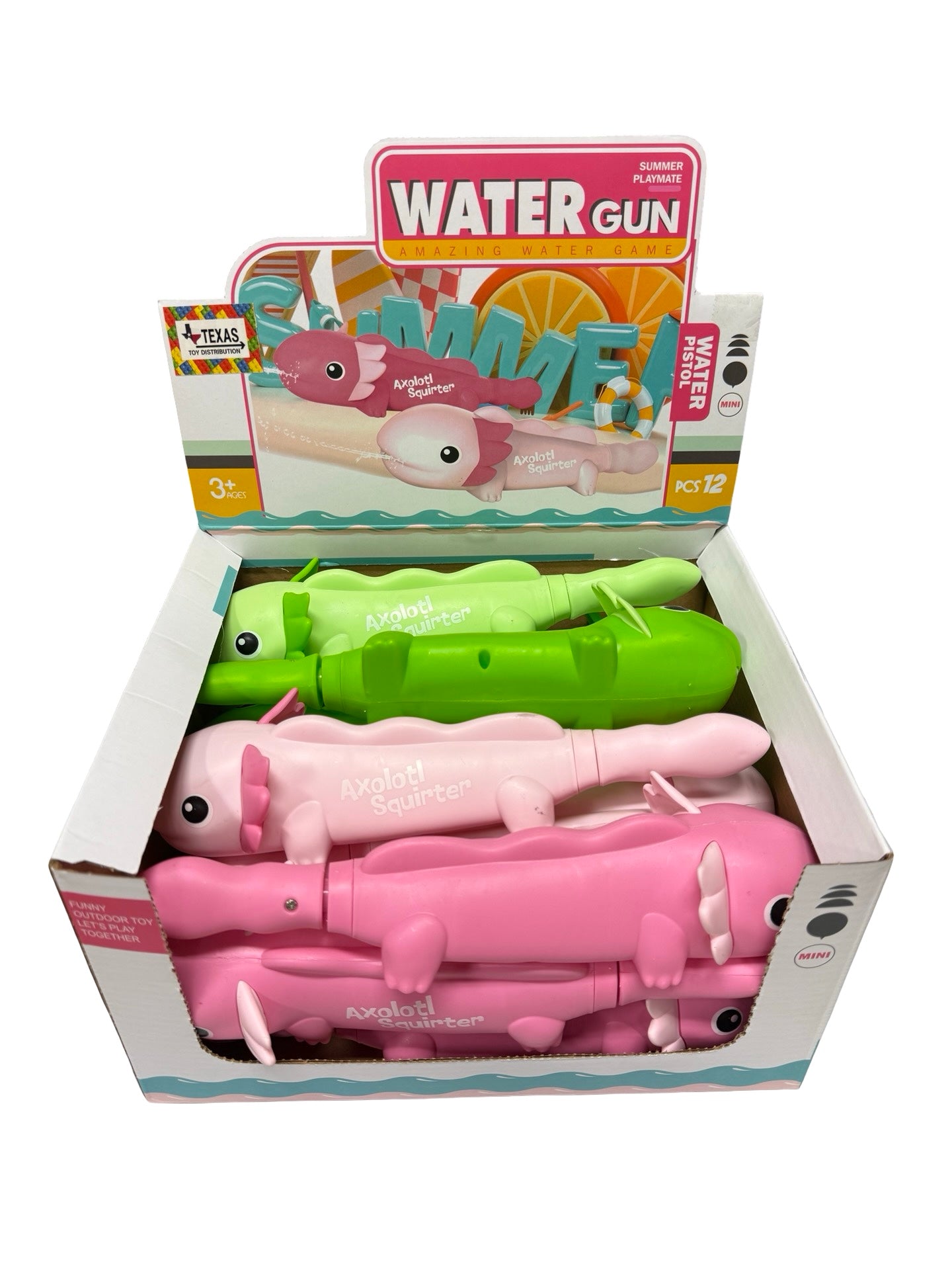 Axolotl Water Squirter-gun (box of 12)