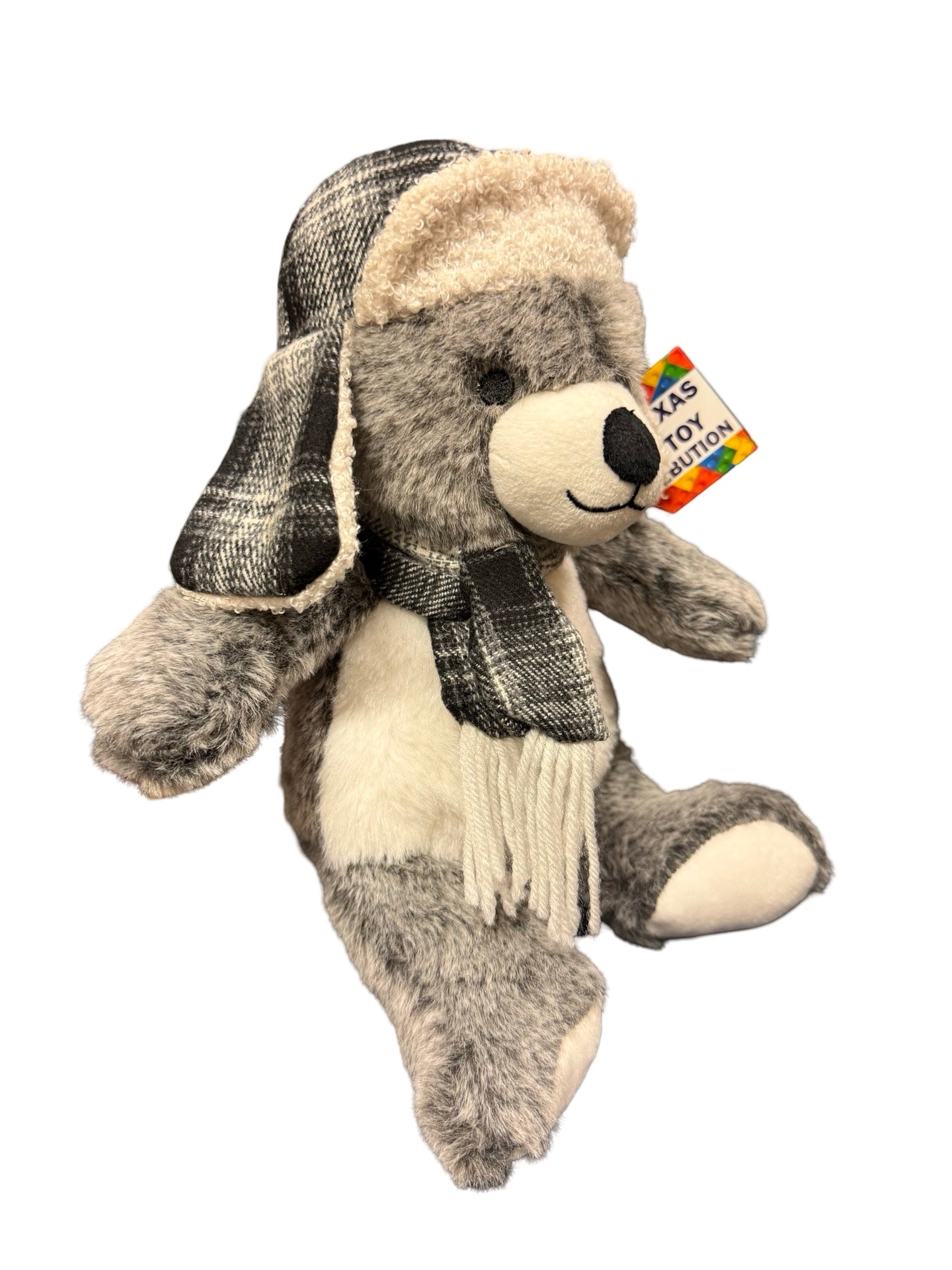 Grey Bear Plush Stuffed Animal