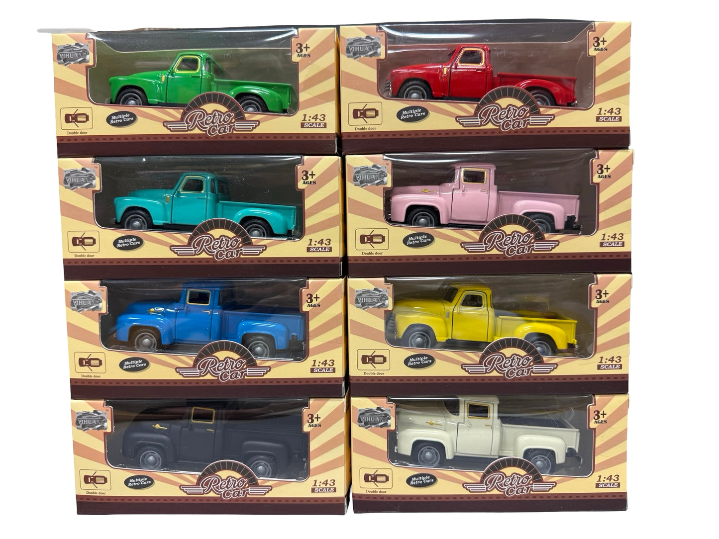 Classic pull-back die-cast Vintage Trucks (8 colors)