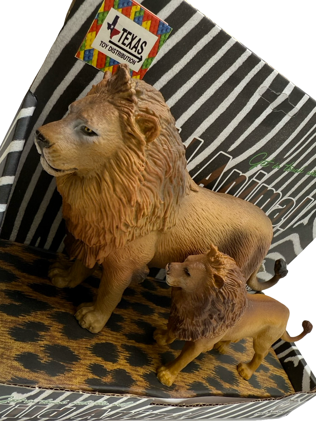 African Lion Pair of Figurines