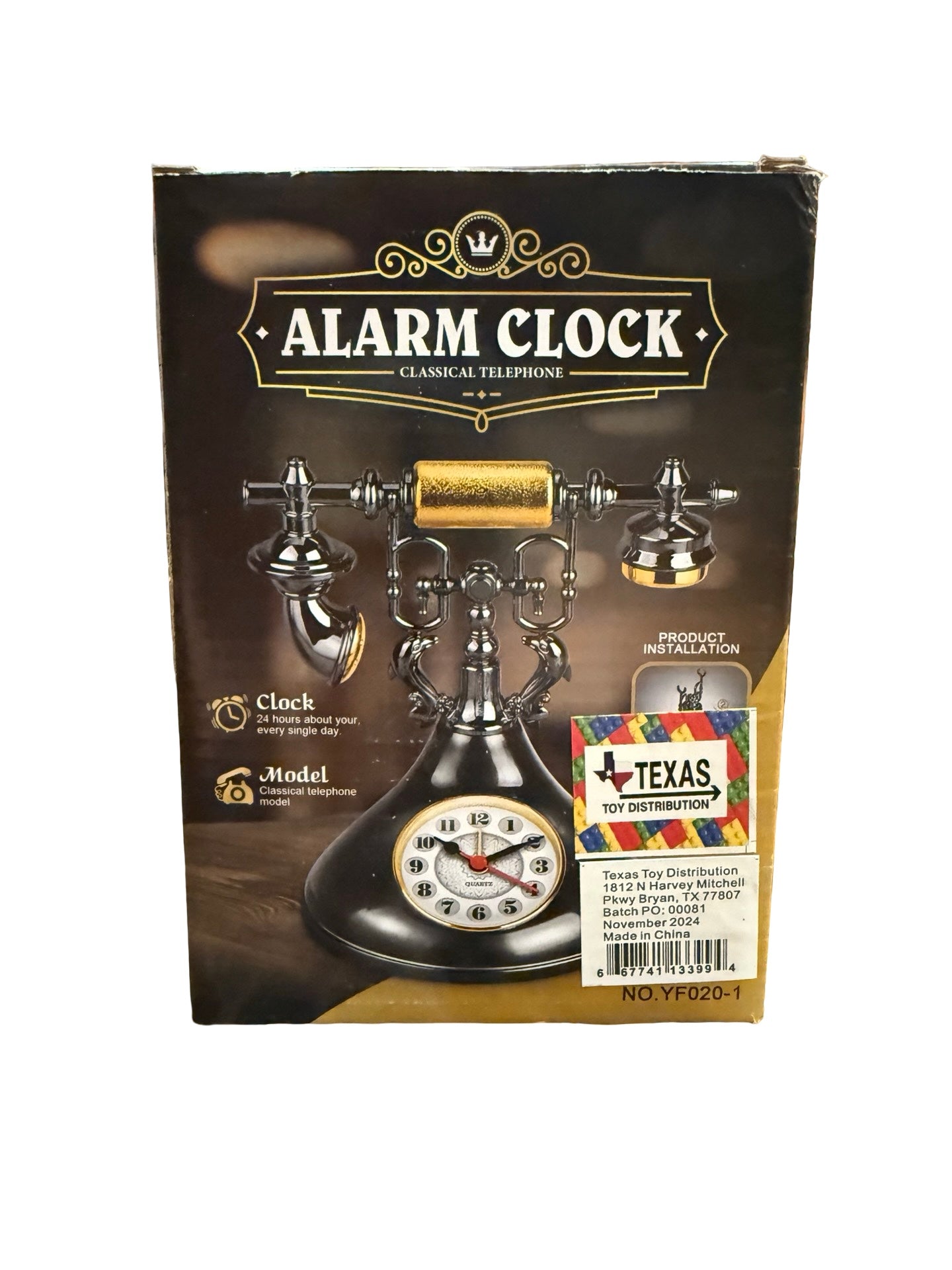 Telephone shaped Alarm Clock