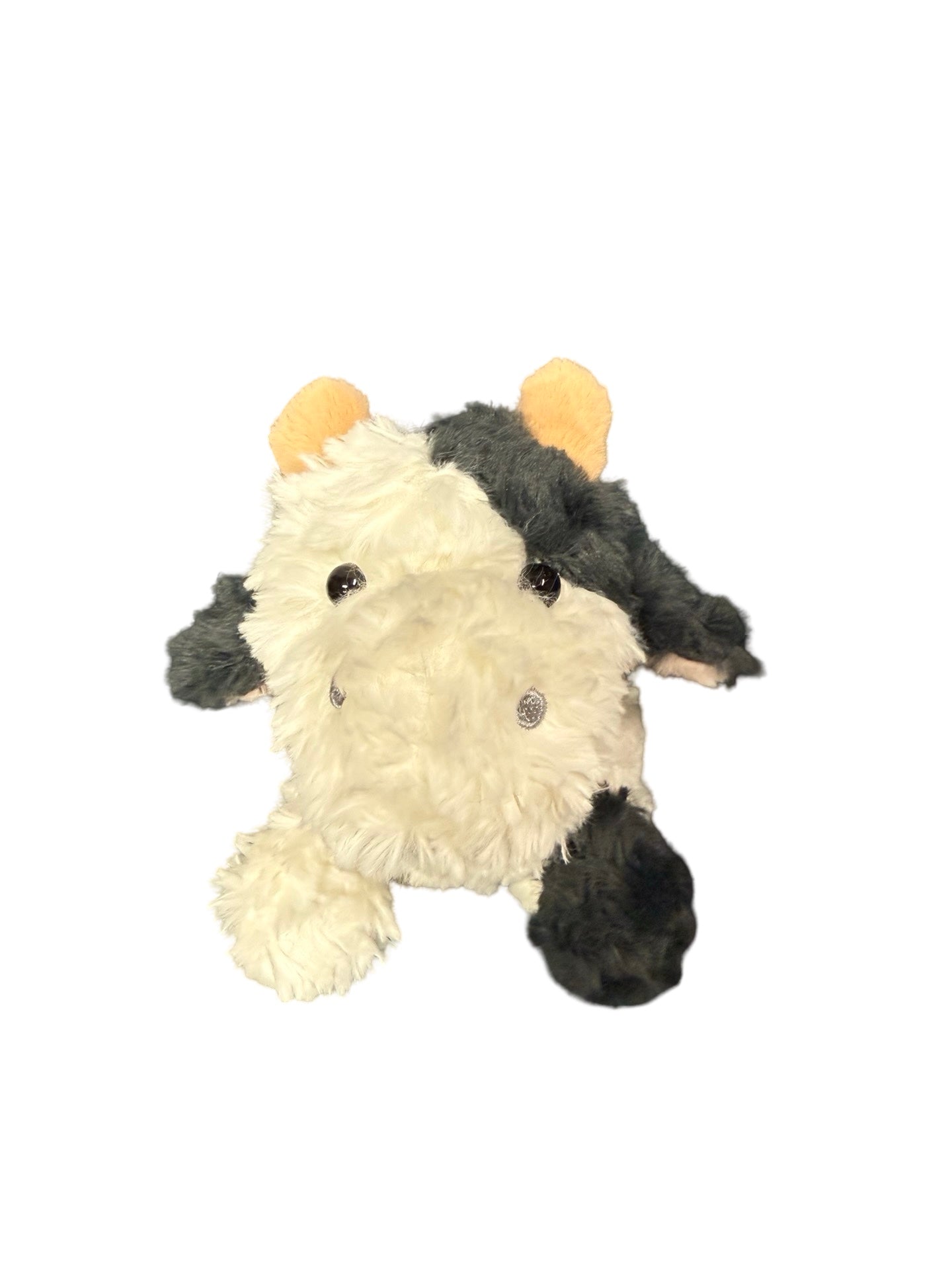 Plush Black & White Cow (Beanie Bottoms)