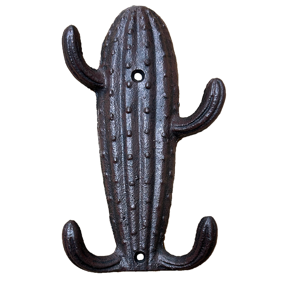 Cactus Cast Iron Wall Hanger Outdoor Garden Home Decor