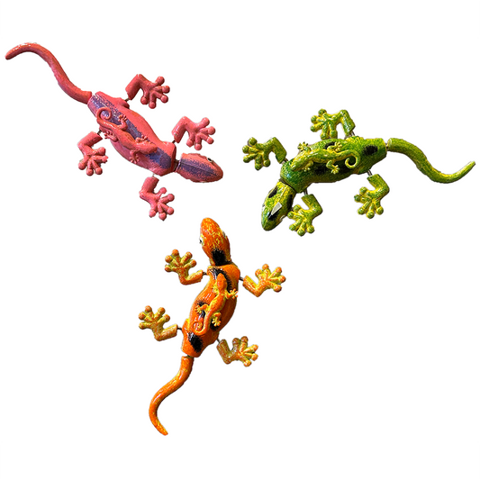 Gecko Lizard Bobble Fridge Magnet Novelty, Assorted Colors