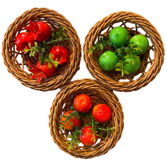 Country Fruit Basket Fridge Magnet Novelty, Assorted