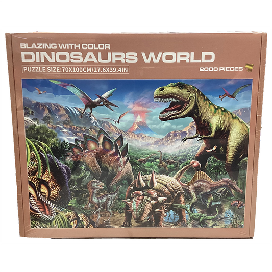 Dinosaur World Cardboard Puzzle (2000 pcs)