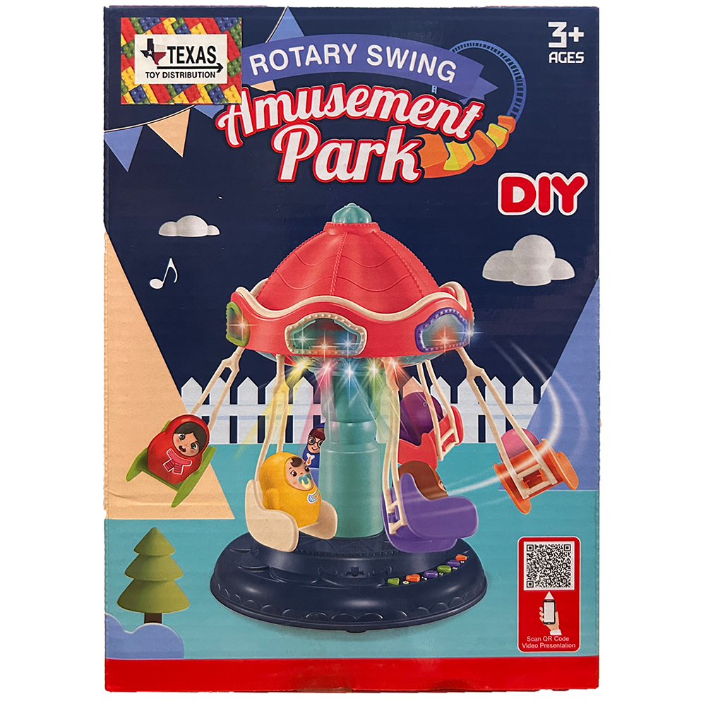 Amusement Park Rotary Swing Toy with Lights and Music