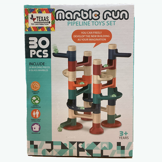 Marble Run 30pc Pipeline Toy Set