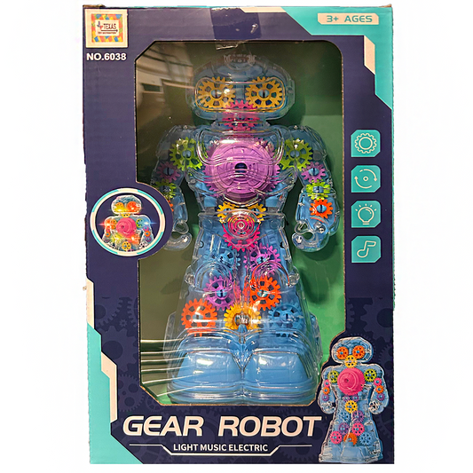 Gear Robot Toy with Lights and Music