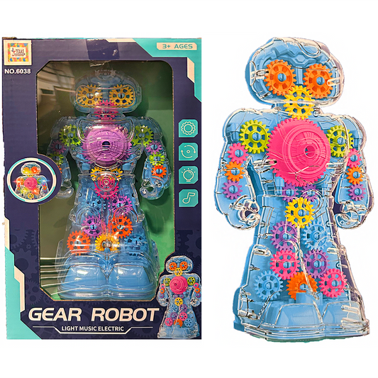 Gear Robot Toy with Lights and Music