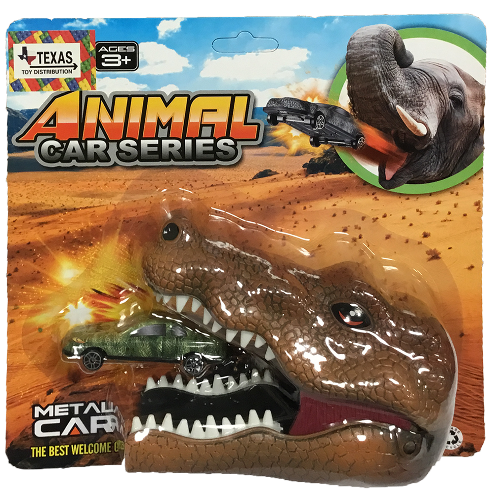 Crocodile Animal Head Ejection with Die Cast Car Toy