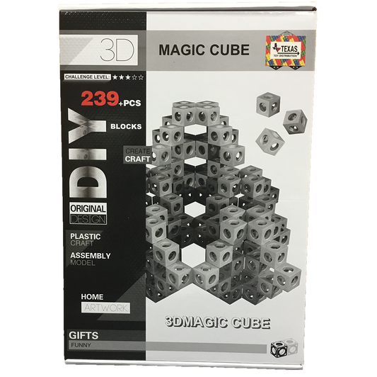 3D Magic Cube Block Construction Set (239+ pcs)