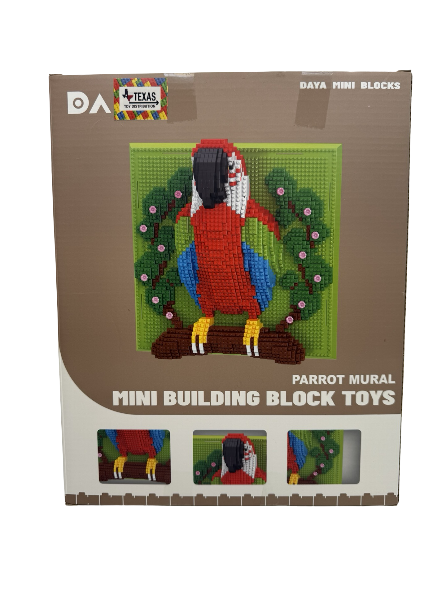 Building block Parrot Mural