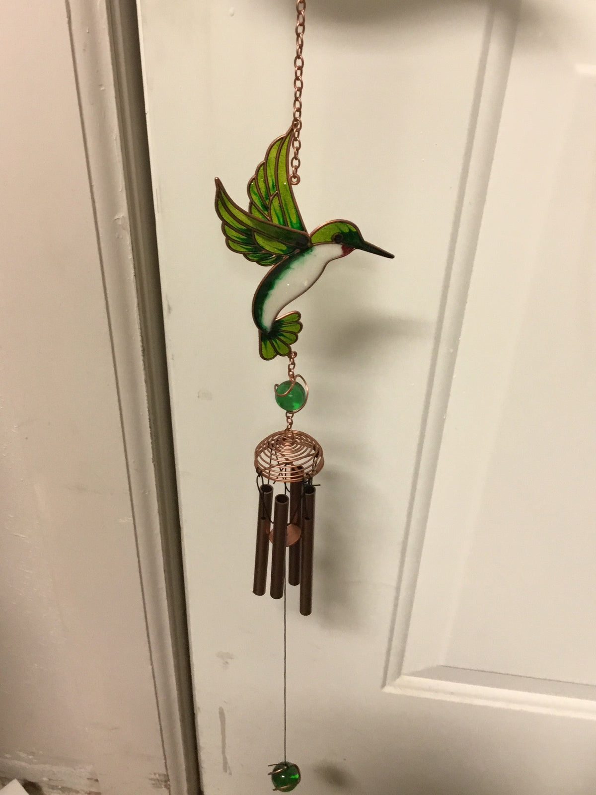 Green Hummingbird wind chime