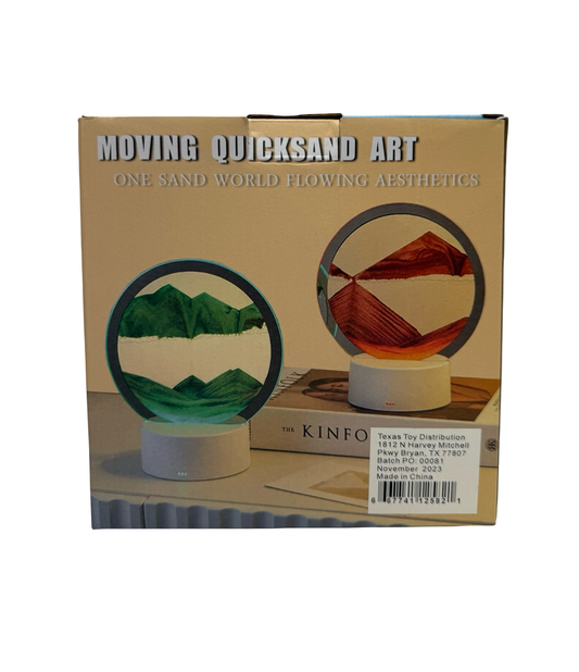 Moving Quicksand Art with LED Lighting