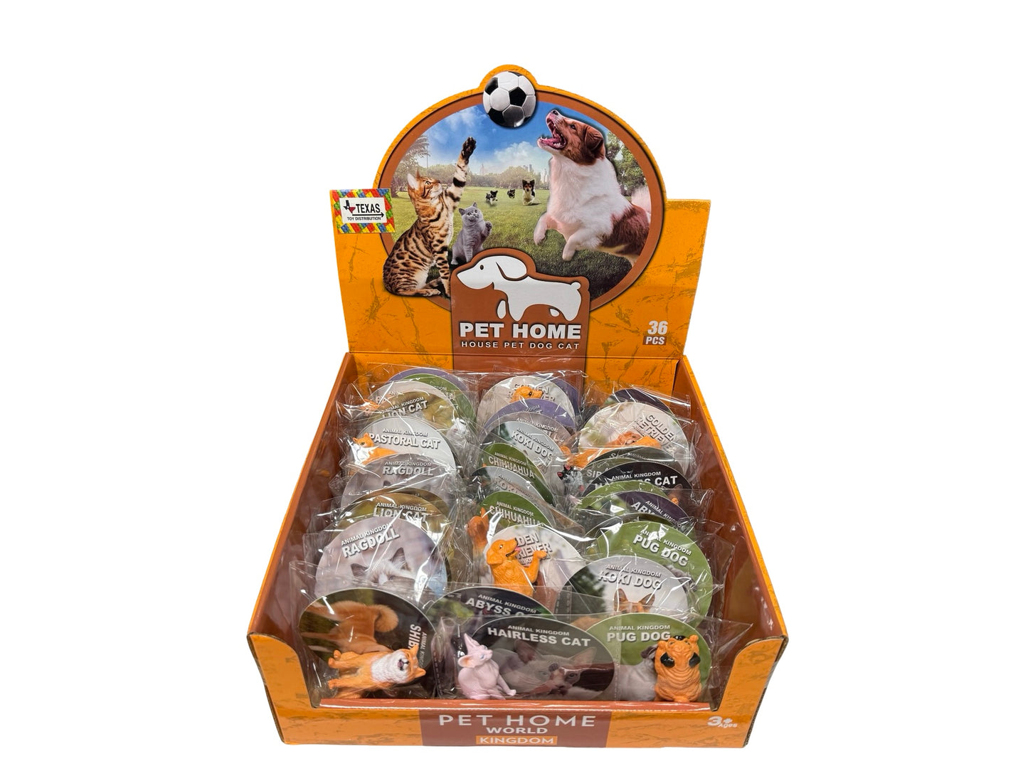 Pet Home Dog & Cat figurines (box of 36)