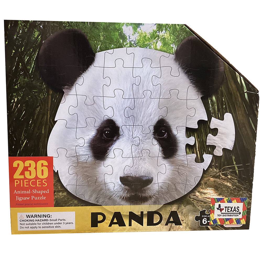 Panda Cardboard Animal Jigsaw Puzzle (236 pcs)