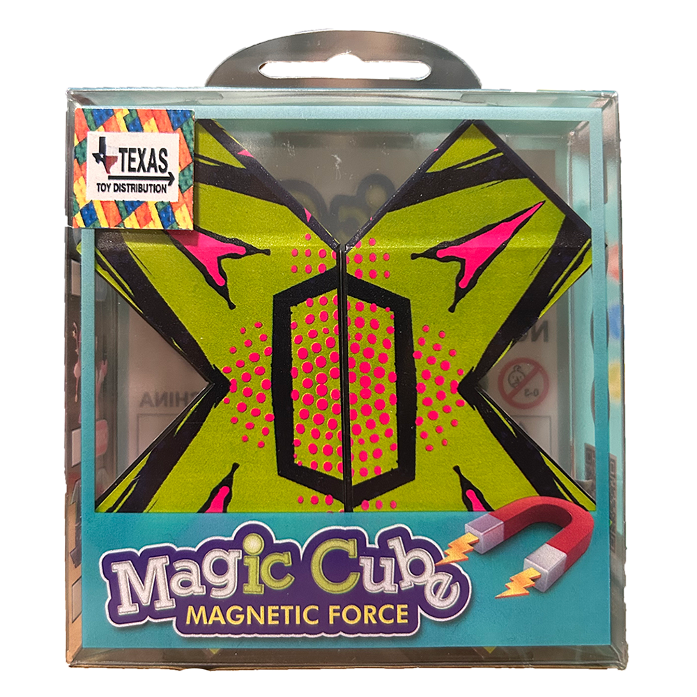 Magic Cube Magnetic Forces Fidget Toy, Displays of 12. 2 Styles