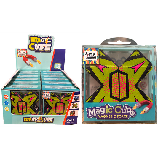 Magic Cube Magnetic Forces Fidget Toy, Displays of 12. 2 Styles
