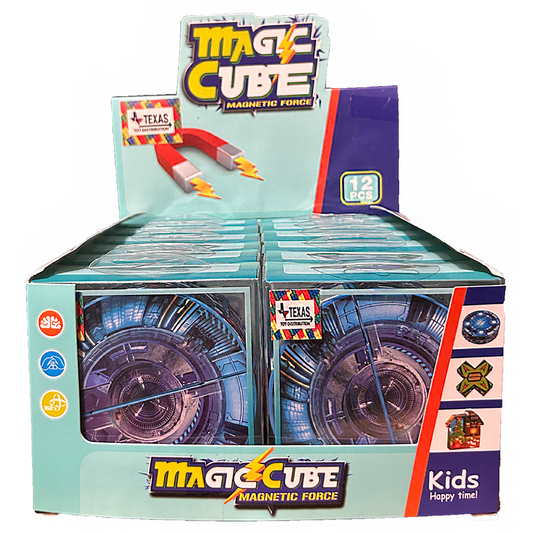Magic Cube Magnetic Forces Fidget Toy, Displays of 12. 2 Styles