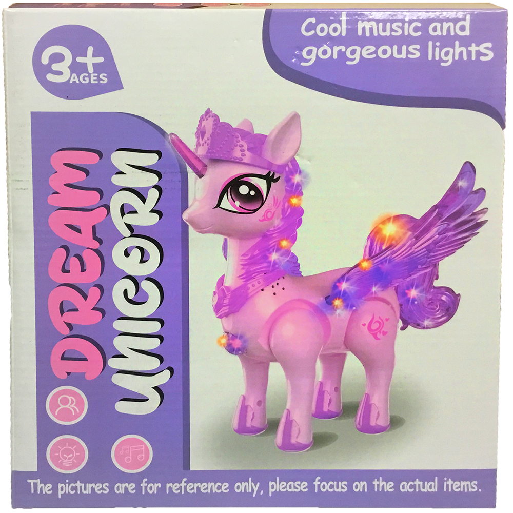 Dream Unicorn Electric Walking Unicorn with Music and Lights – Texas ...