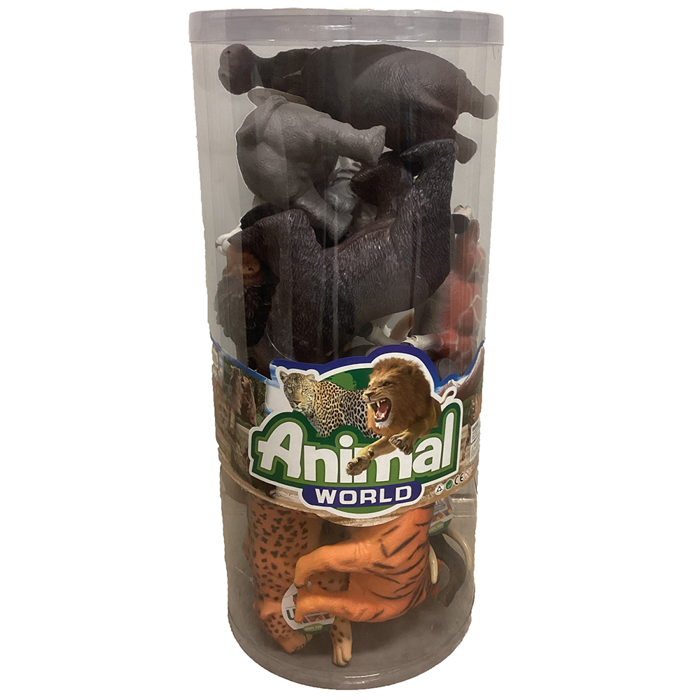 Vinyl Wild Animal Models, x12 Assorted Figurine Models