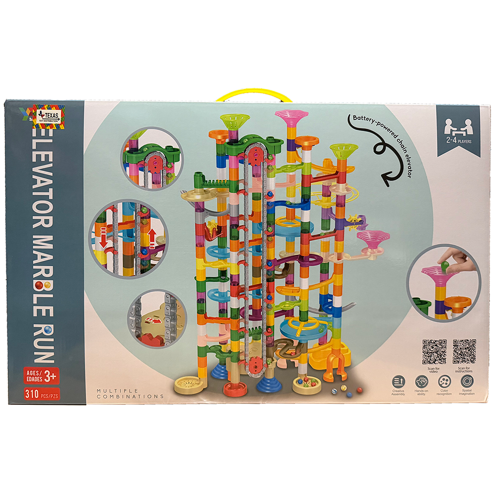 Large Elevator Marble Run Pipeline Toy (310 pcs)
