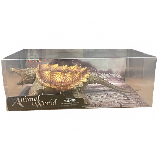 Animal World Snapping Turtle 11" Long Reptile Figurine Toy