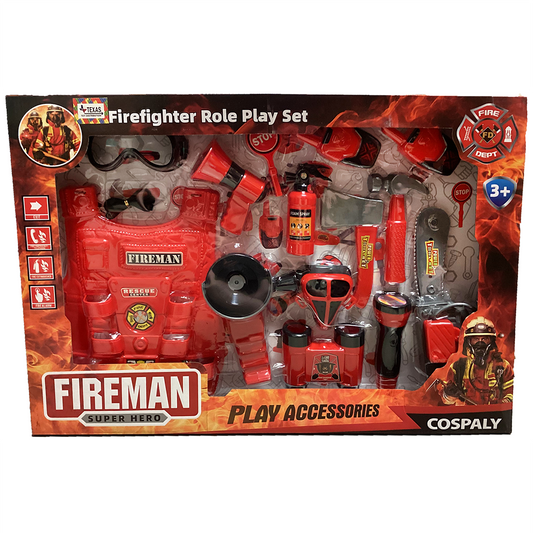 Firefighter Role Play Set, Fire Accessories Retail Box