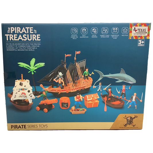 Pirate Treasure Play Set with Figures, Ships and Accessories