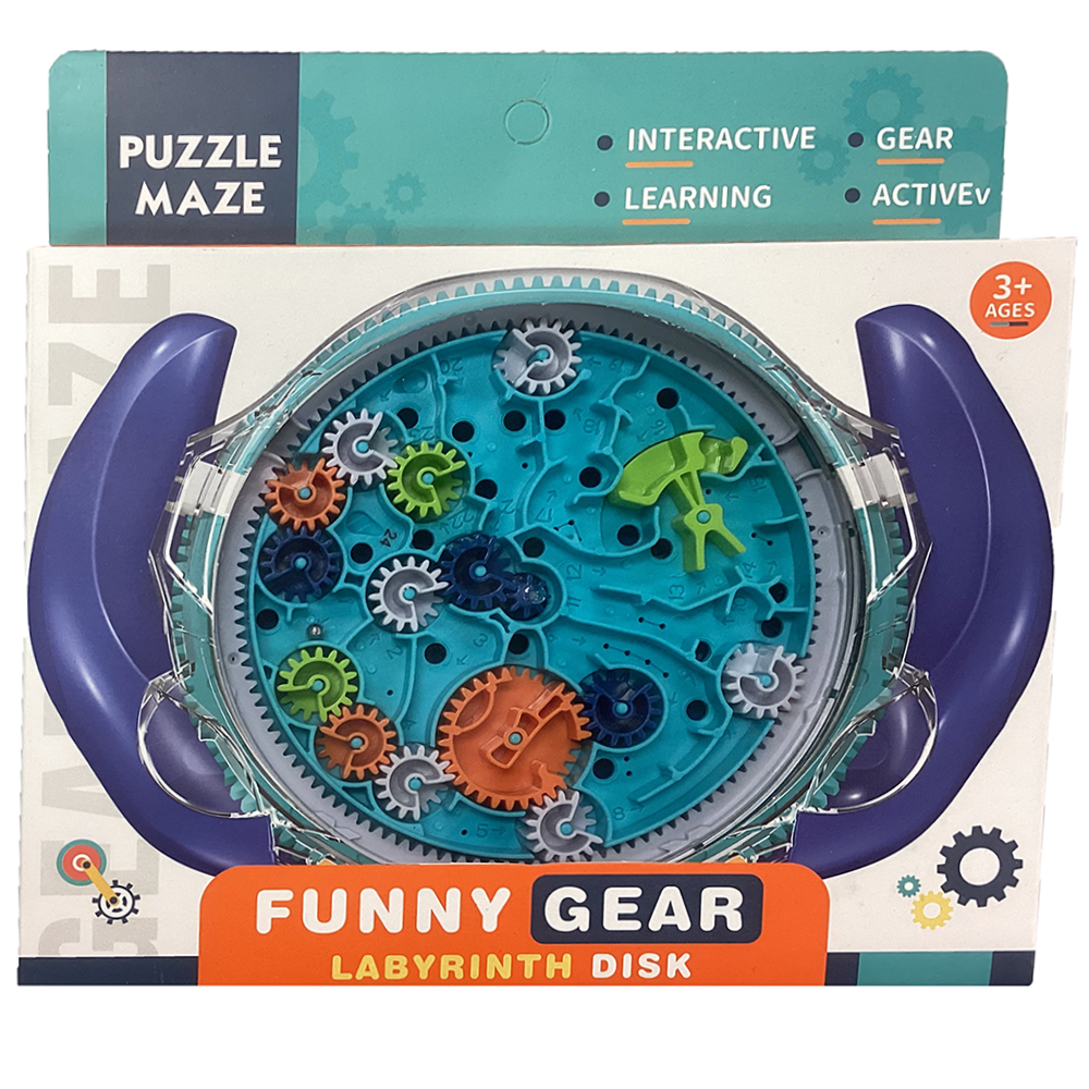 Gear Labyrinth Hand-Held Puzzle Maze, 2 Color Options