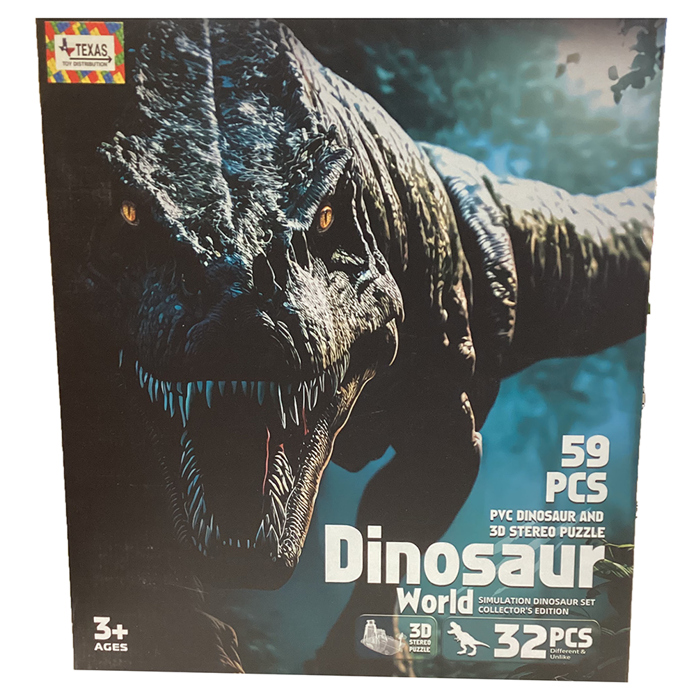 Dinosaur World Collector's Figurine Set with 3D Puzzle World Dinosaur World Collector's Figurine Set with 3D Puzzle World