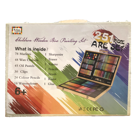 Art Stationary 251pc Set - Pastels, Crayons, Watercolors +