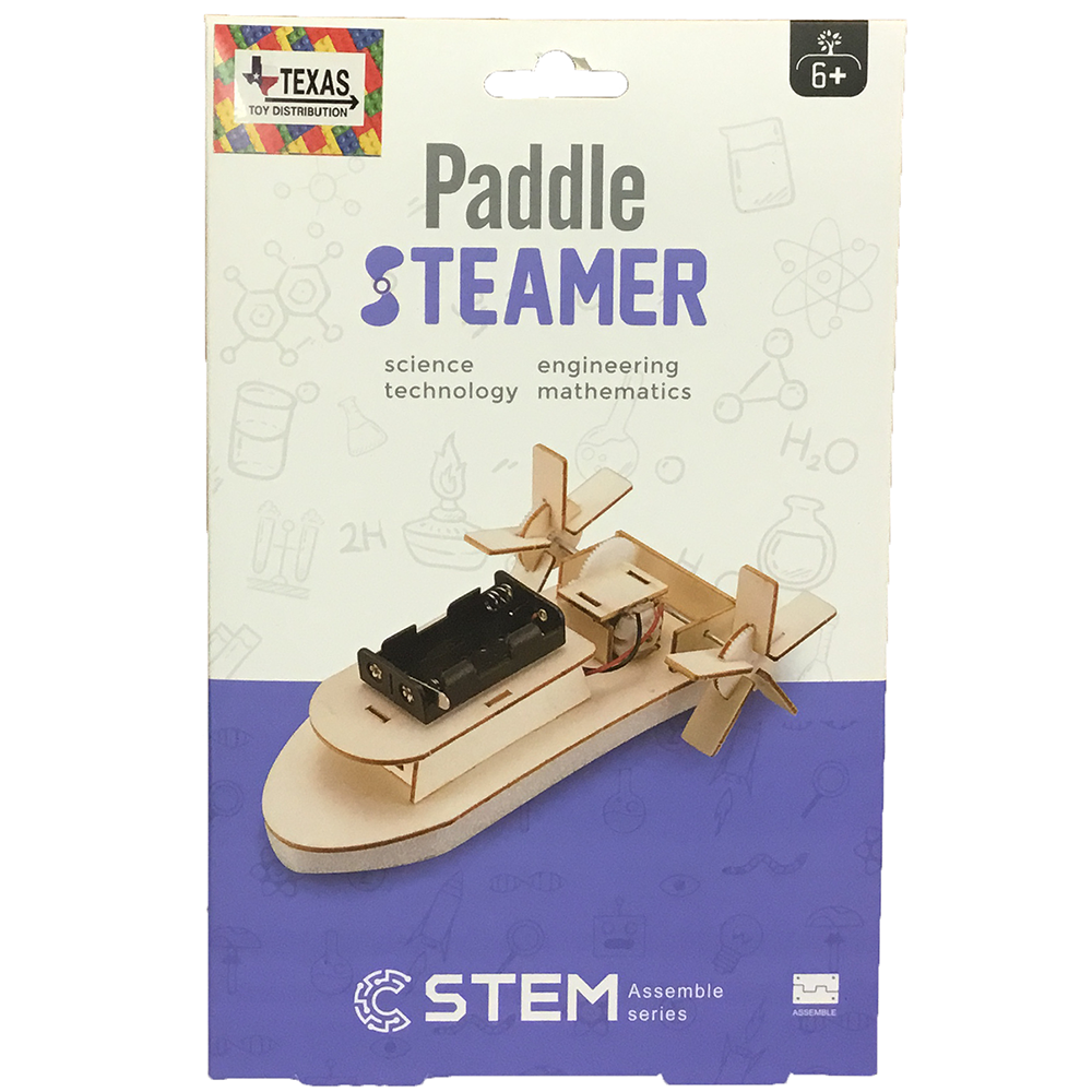 Paddle Steam Boat DIY STEM Construction Kit, Educational Toy