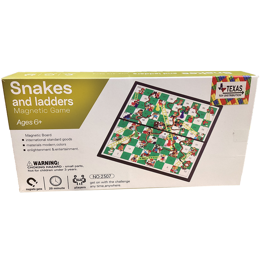 Snakes and Ladders Magnetic Travel Game in Retail Box