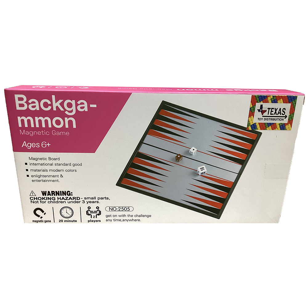 Backgammon Magnetic Travel Game in Retail Box