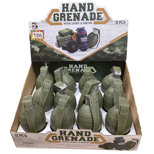 Hand Grenade Military Toy Display of x12 Units