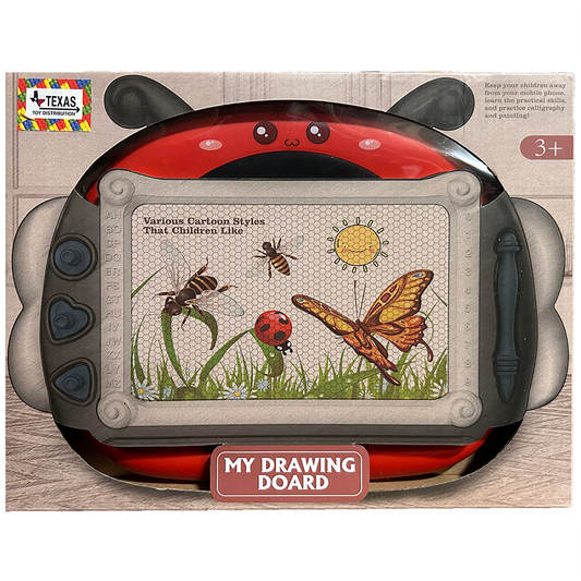 Lady Bug Magnetic Learning Drawing Board Toy for Kids