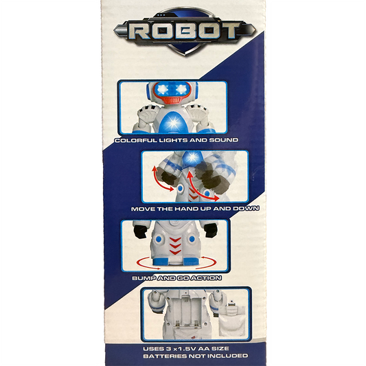 Robot Rotating Bump-and-Go Electronic Light-Up Toy