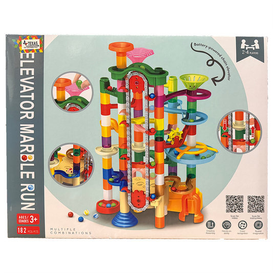 Elevator Marble Run Pipeline Toy (182 pcs)