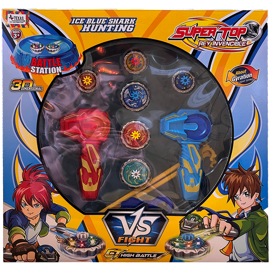 Battle Tops Arena with Handheld Launchers