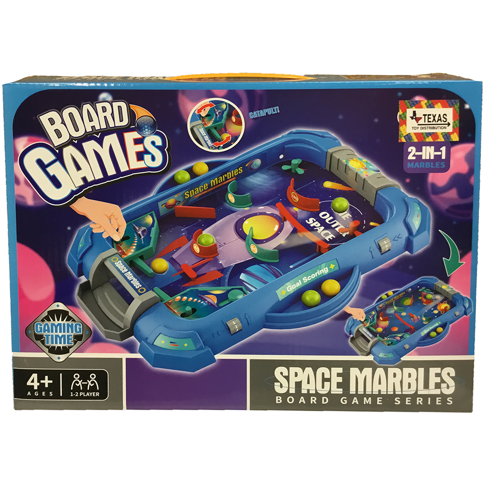 2-in-1 Pinball Space Marbles Tabletop Board Game