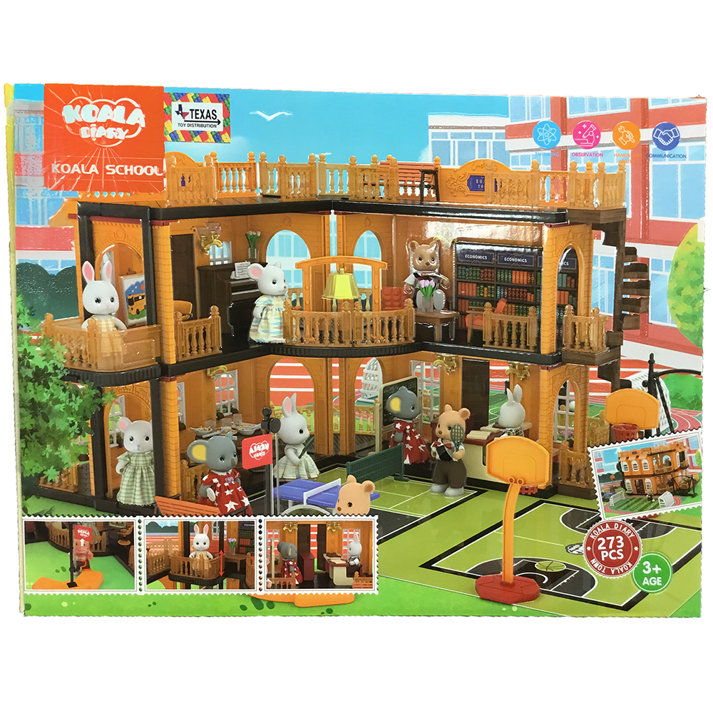 Koala Town School Play Set with Animal Figurines (273 pcs)